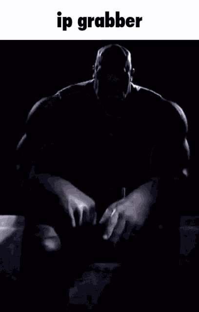 a gif of thanos with the caption: 'ip grabber' 